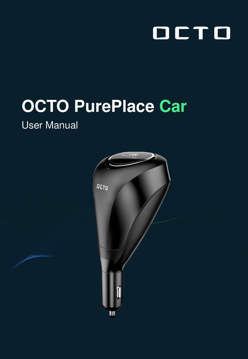 OCTO PurePlace Car User manual