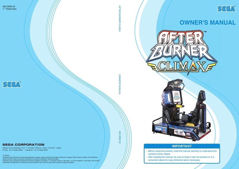 Sega AFTER BURNER CLIMAX User manual