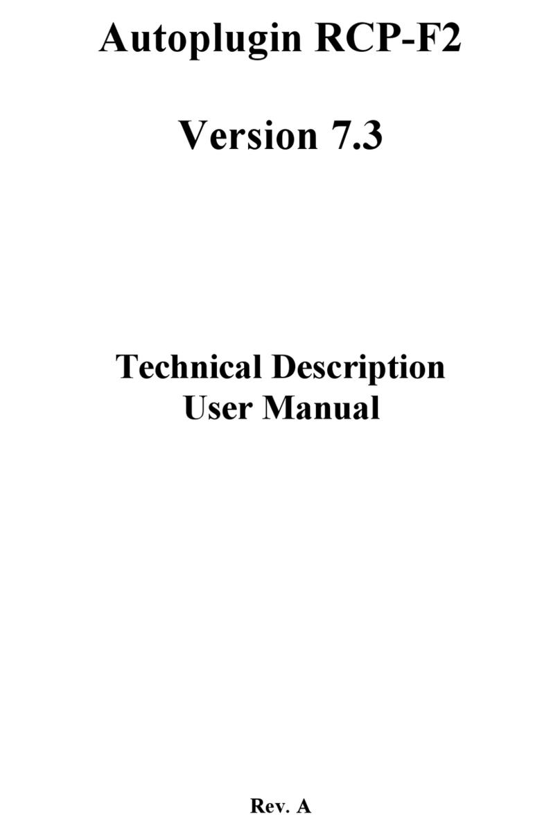 Autoplugin RCP-F2 User manual