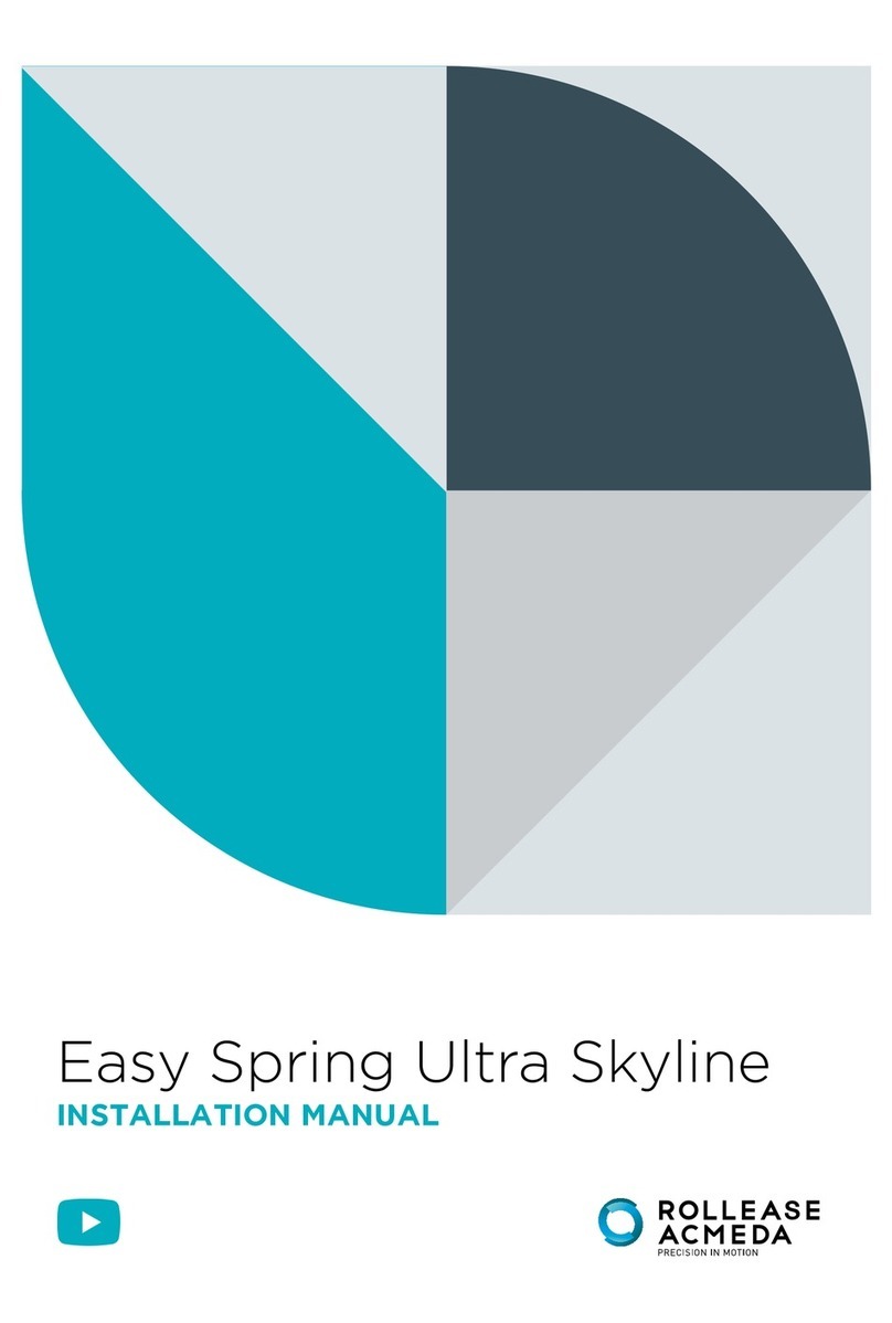 rollease acmeda Easy Spring Ultra Skyline installation manual