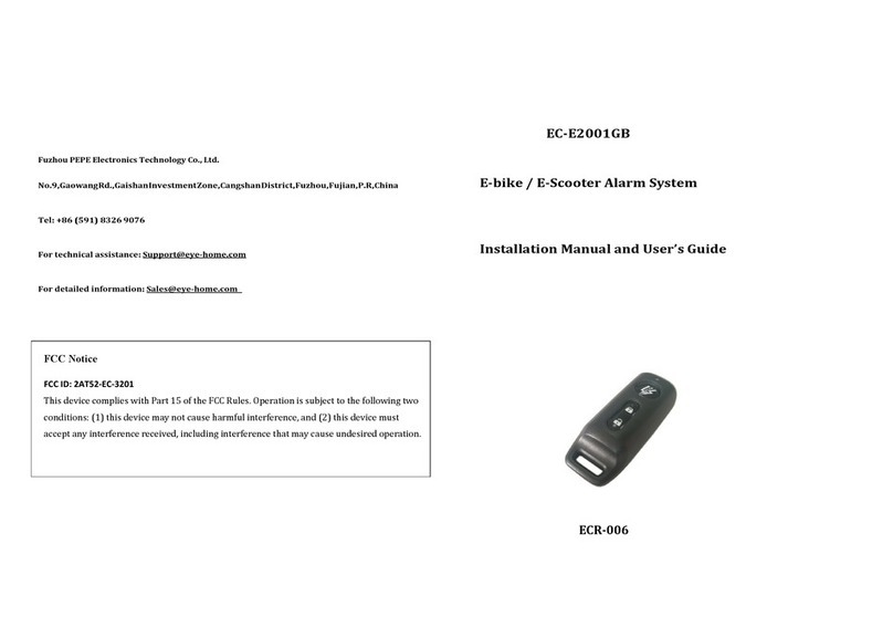 PEPE EC-E2001GB Installation manual and user's guide