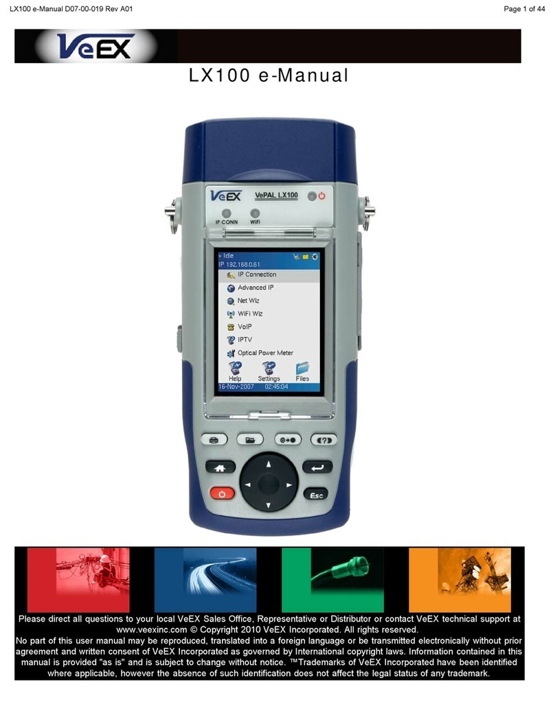 VeEX LX100 E-manual