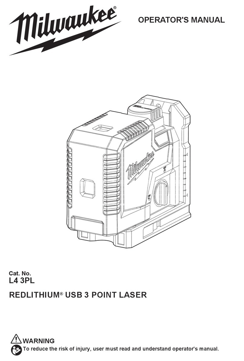 Milwaukee REDLITHIUM L4 3PL Operator's manual