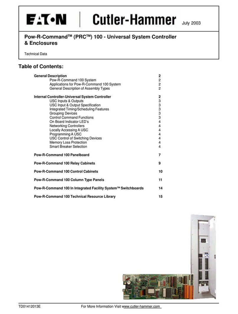 Eaton Cuttler-Hammer Pow-R-Command 100 Instruction manual Eaton Cuttler-Hammer Pow-R-Command 100 Instruction manual