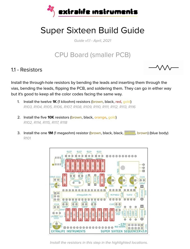 Extralife Instruments SUPER SIXTEEN Build guide