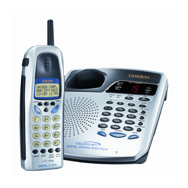 Uniden TRU 3485 User manual