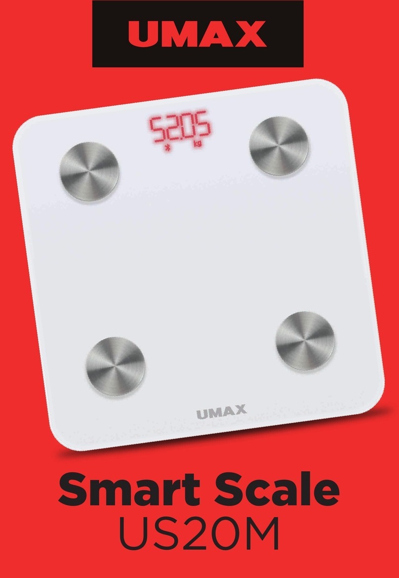 UMAX Technologies Smart Scale US20M quick start guide