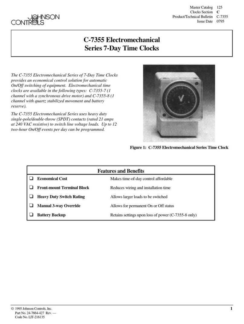 Johnson Controls C-7355 manual