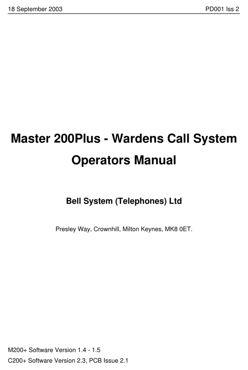 Bell System Master 200Plus Operator's manual