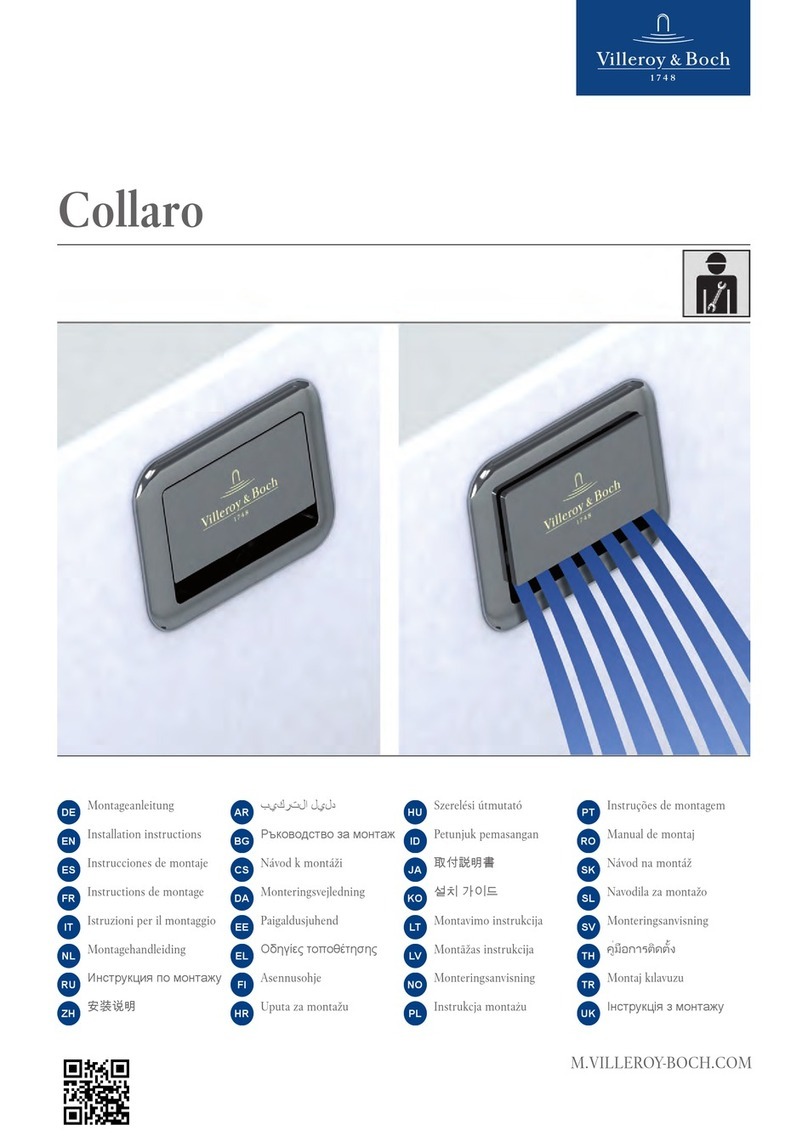 Villeroy & Boch Collaro U909560 Series User manual
