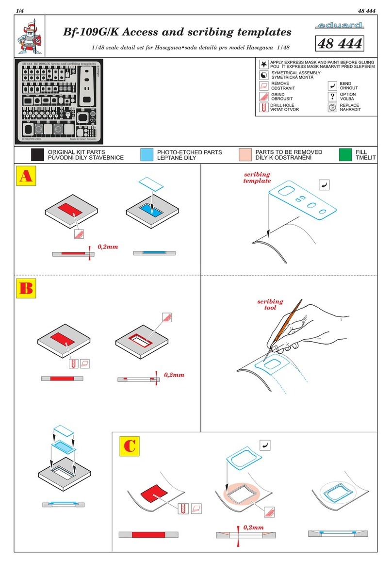 Eduard Bf-109G/K Access and scribing templates User manual Eduard Bf-109G/K Access and scribing templates User manual