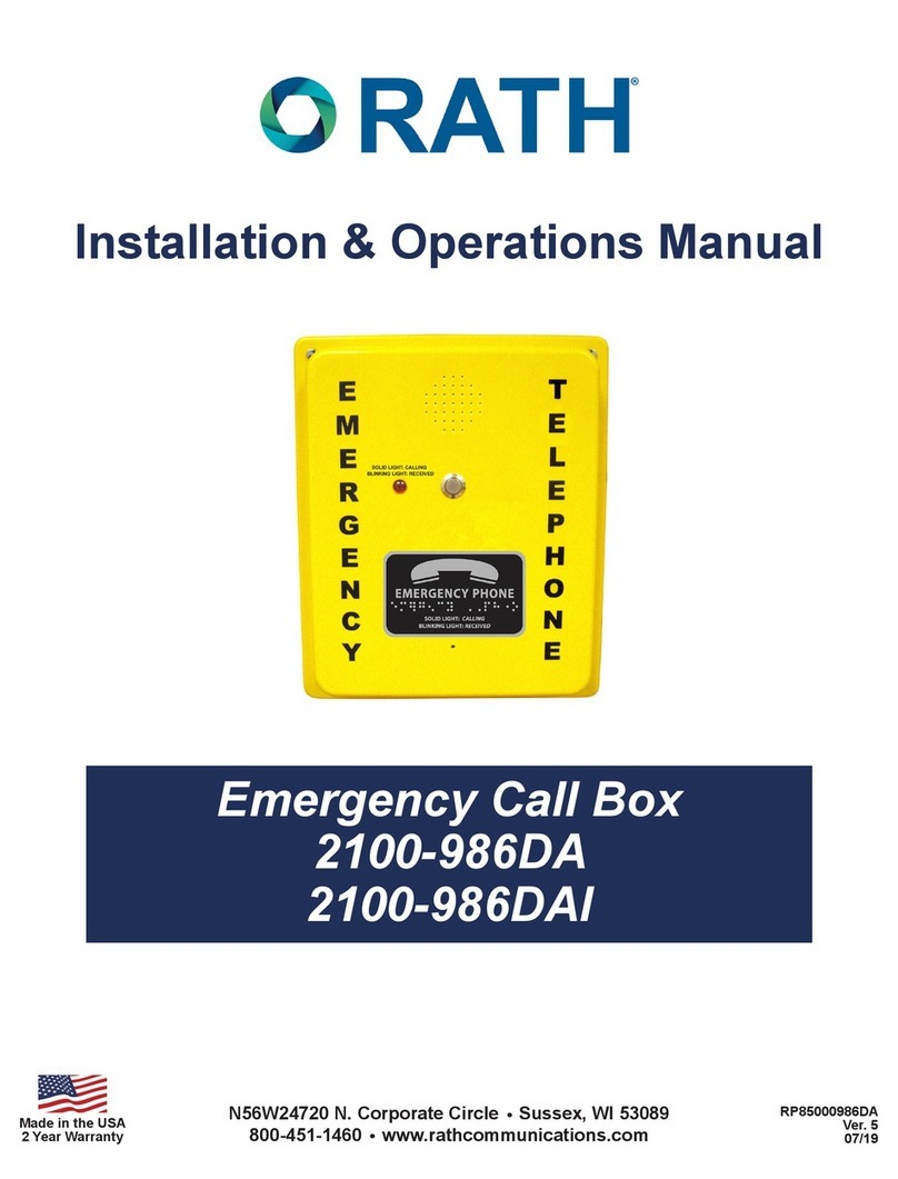 Rath 2100-986DA Installation & operation manual