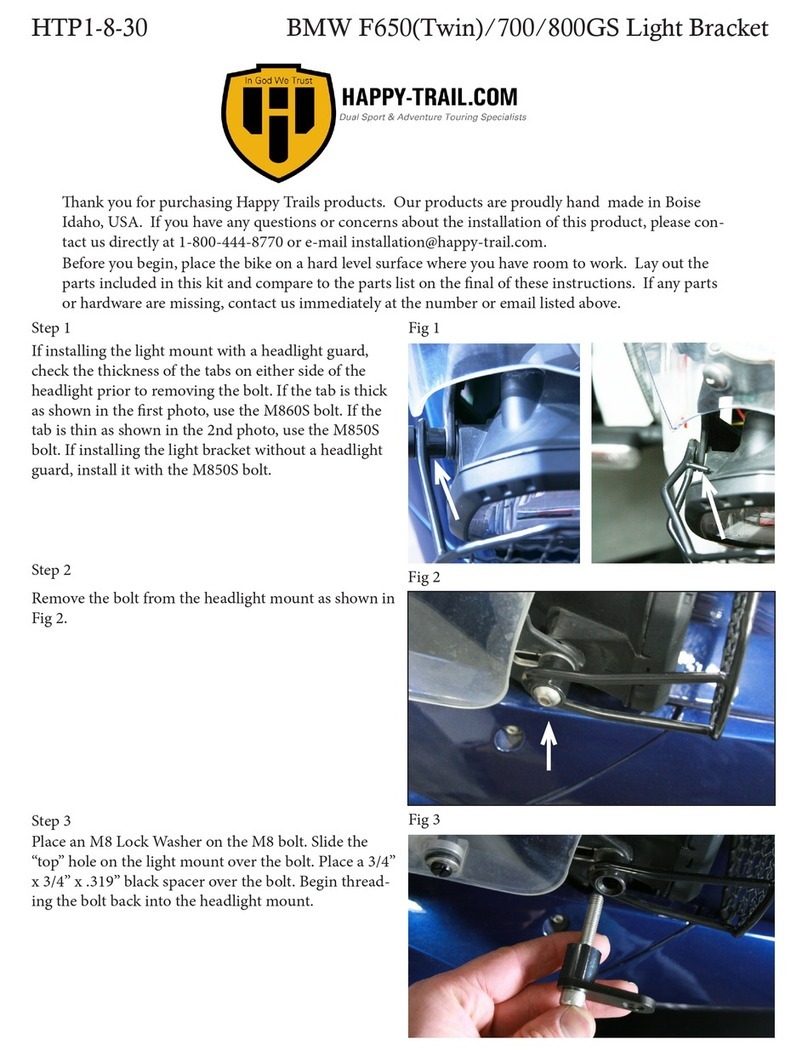 Happy Trails HTP1-8-30 User manual