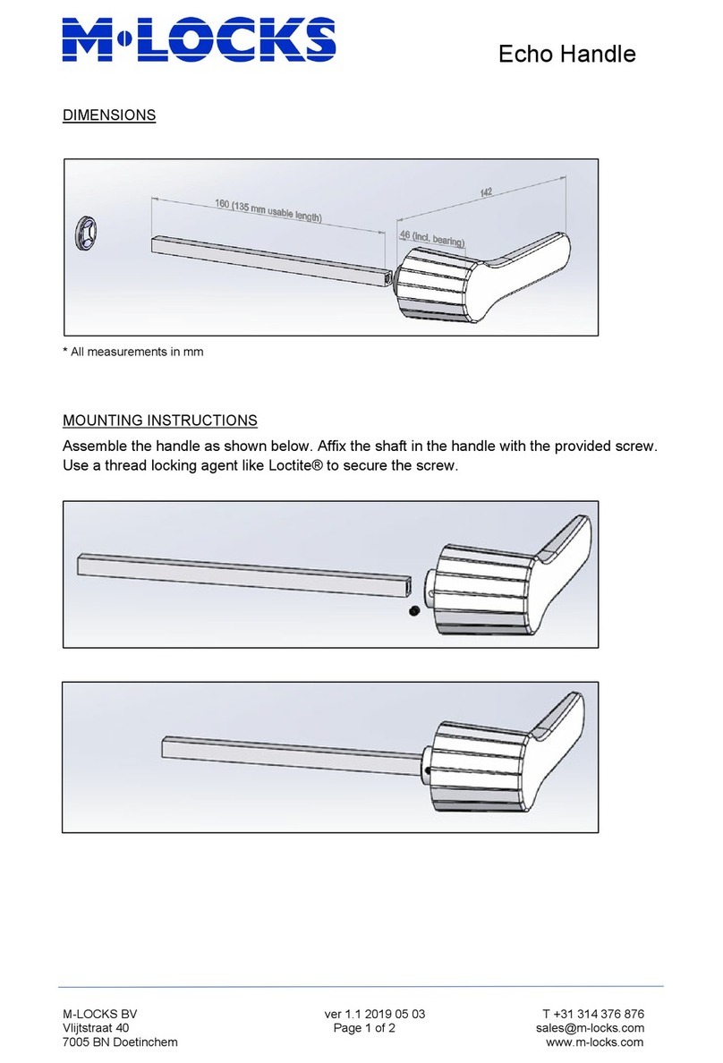 M-LOCKS Echo Handle User manual