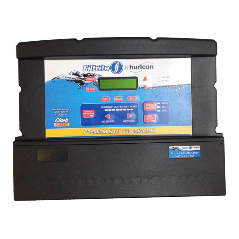 hurlcon Filtrite CX Series Installation and operating instructions