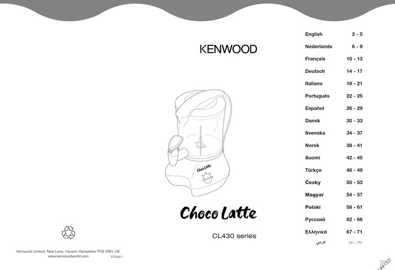 Kenwood Choco Latte instructions