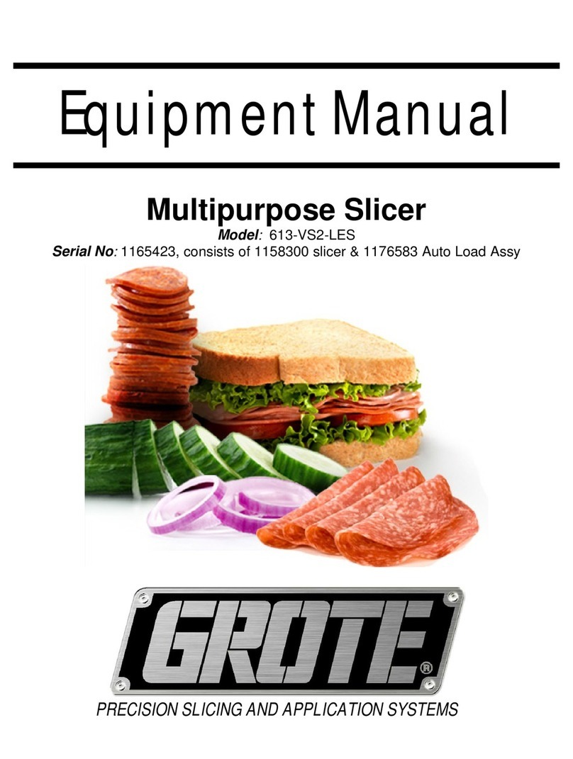 Grote 613-VS2-LES Equipment manual