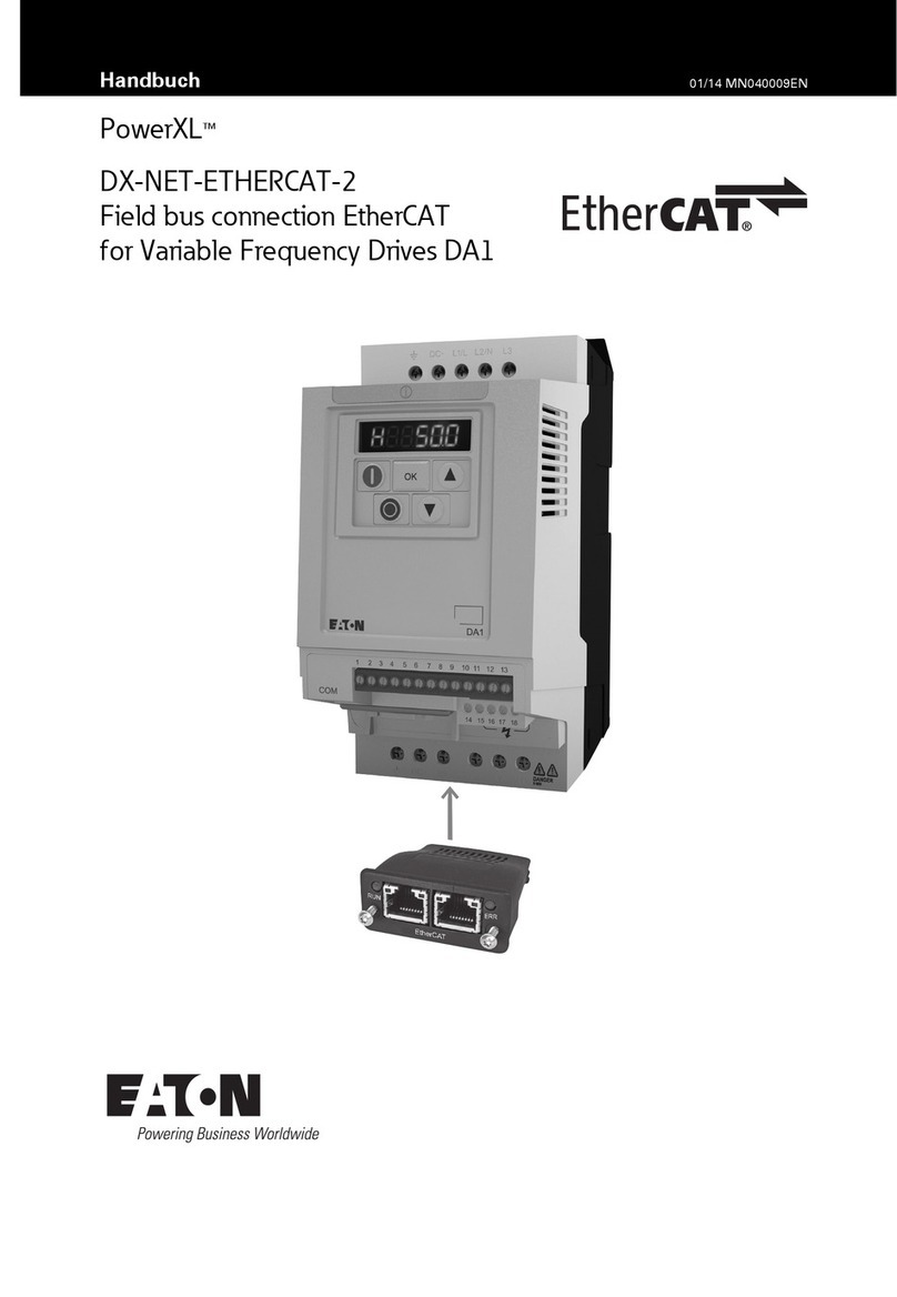 Eaton PowerXL DX-NET-ETHERCAT-2 User manual