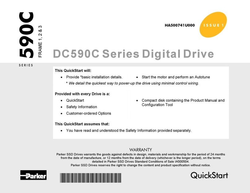 Parker DC590C Series User manual