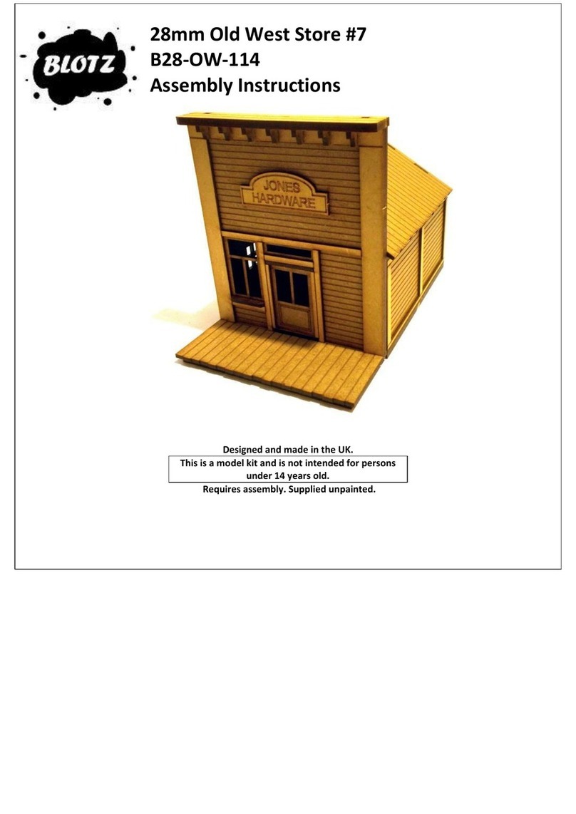 BLOTZ Old West Store #7 User manual BLOTZ Old West Store #7 User manual