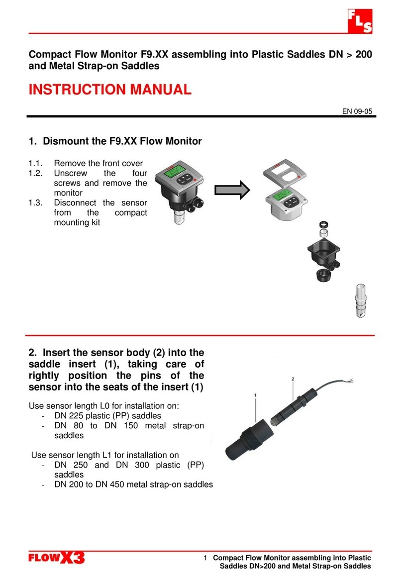 FLS FlowX3 F9 Series User manual
