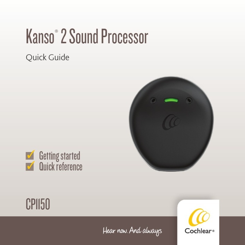 Cochlear Kanso 2 Sound Processor quick guide