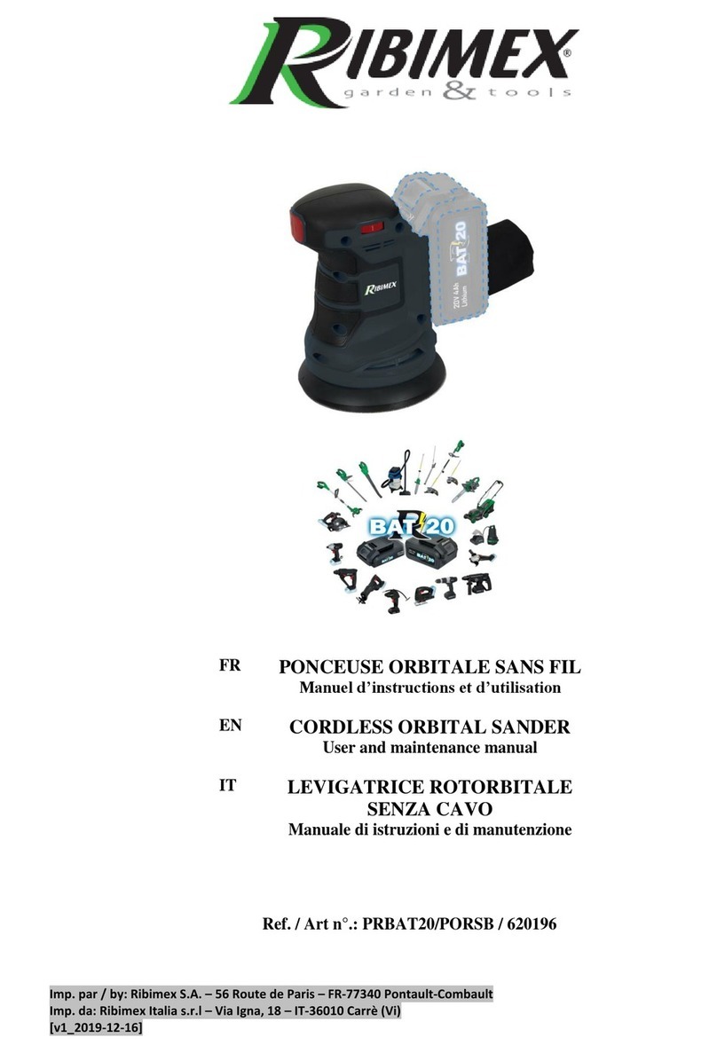 Ribimex PRBAT20/PORSB User and maintenance manual