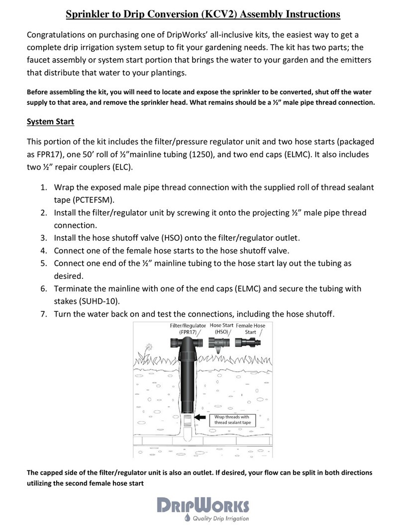 DripWorks KCV2 User manual
