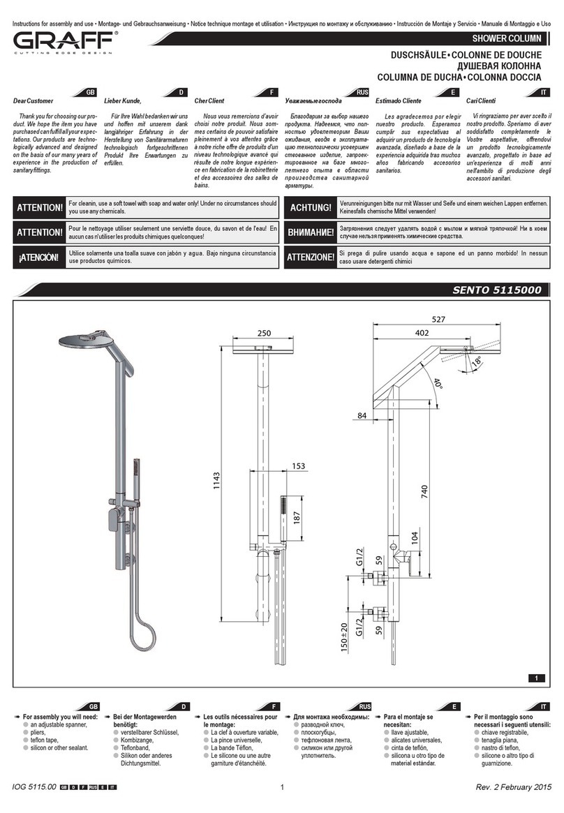 Graff SENTO 5115000 Operator's manual Graff SENTO 5115000 Operator's manual