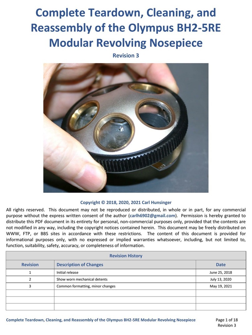 Olympus BH2-5RE Installation instructions