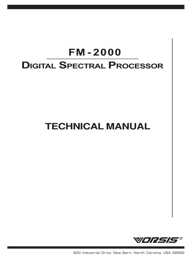 Vorsis FM-2000 Technical manual