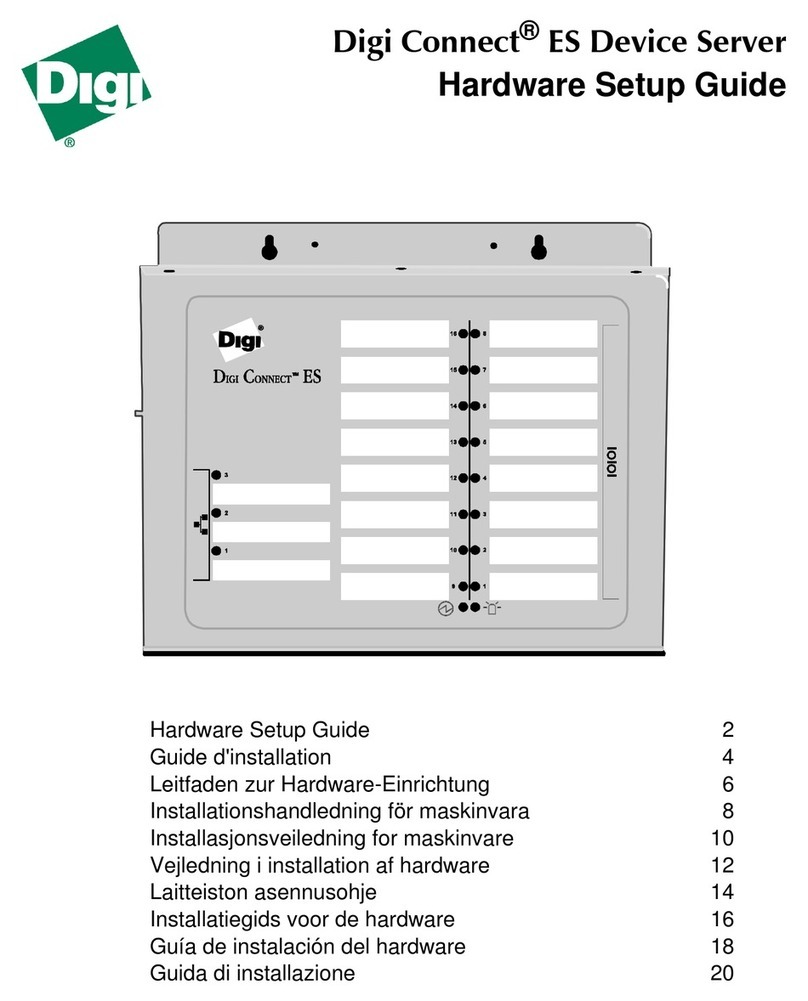 Digi DIGI CONNECT ES Hardware setup guide