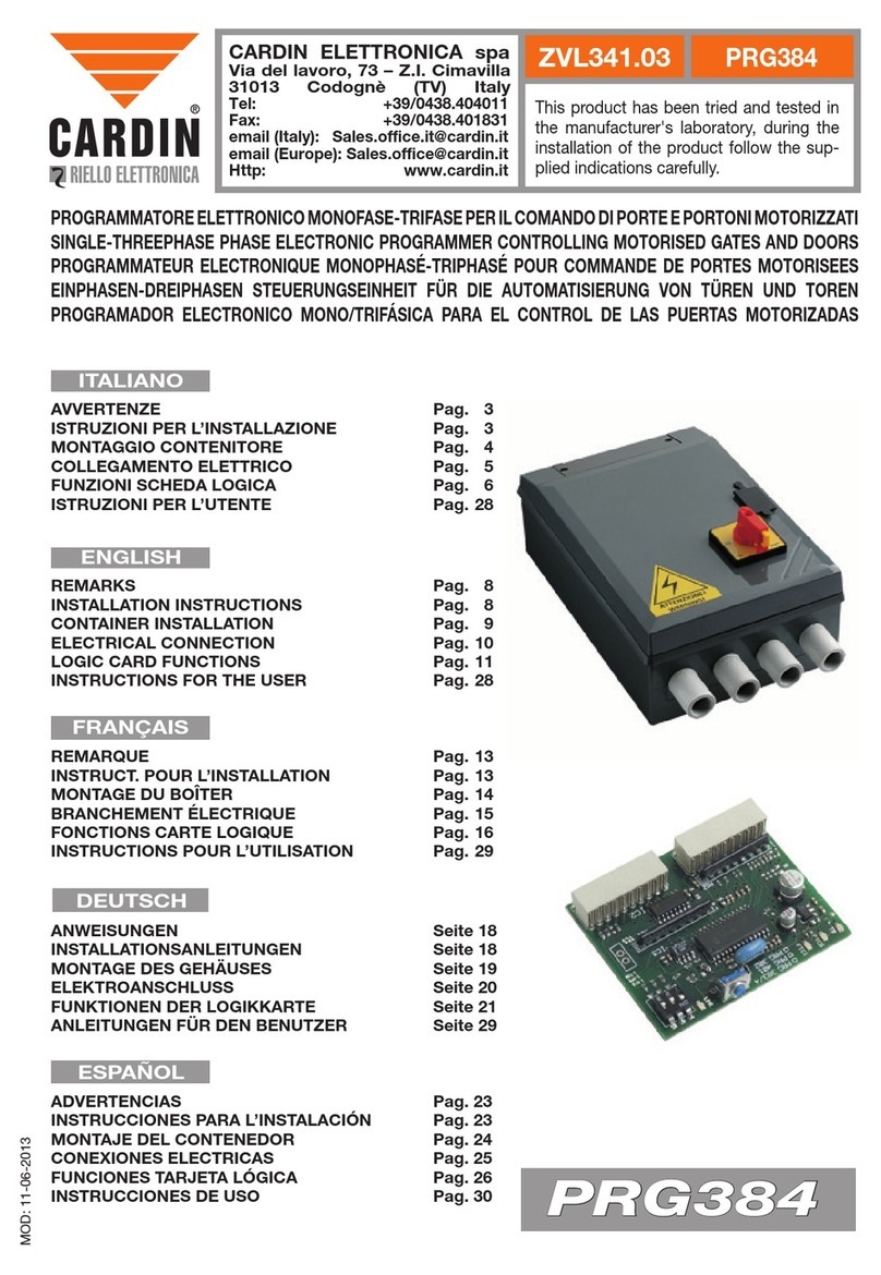 Cardin ZVL341.03 manual