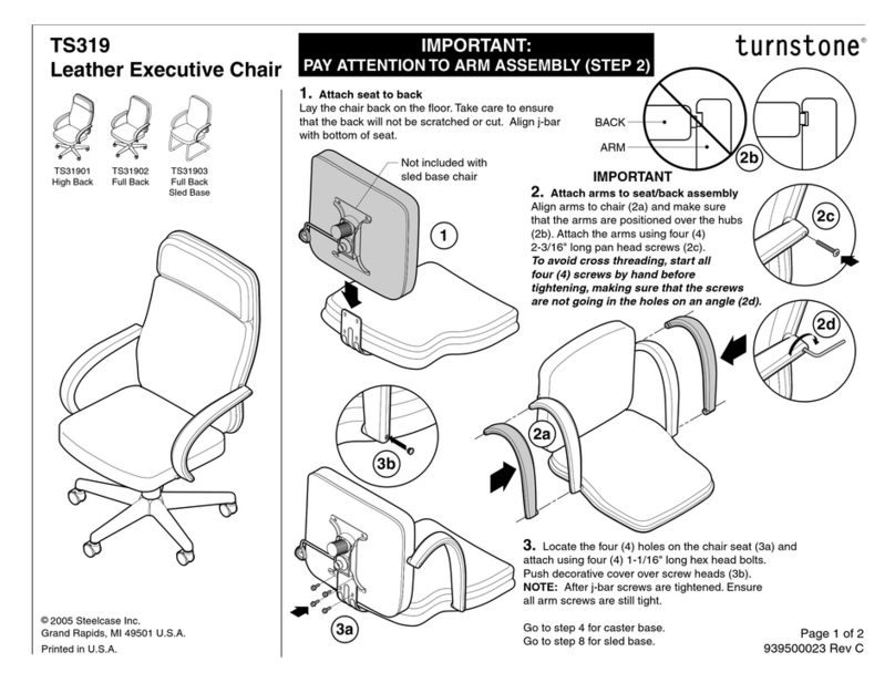 Steelcase Turnstone TS319 quick start guide