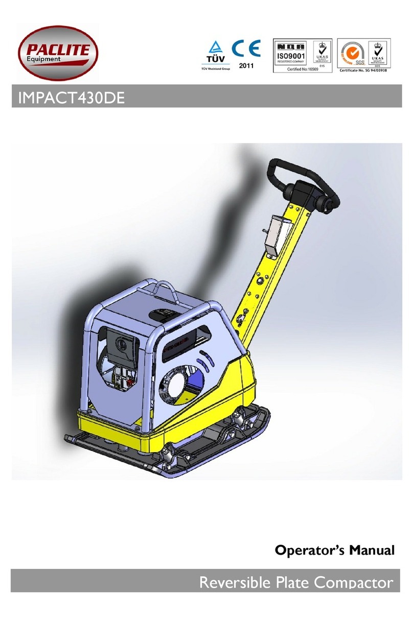 PACLITE Equipment IMPACT430DE Operator's manual