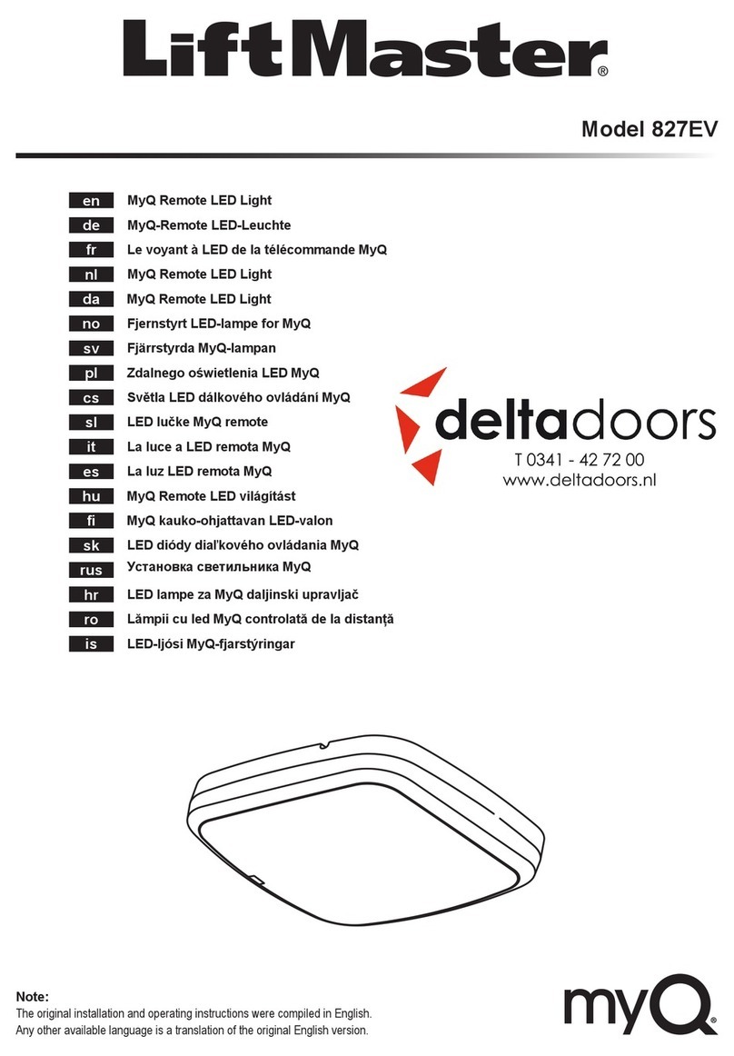 Chamberlain MyQ deltadoors 827EV quick start guide