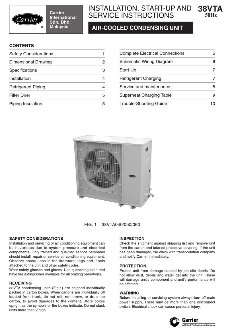 Carrier 38VTA040 Installation, Start-Up and Service Instructions