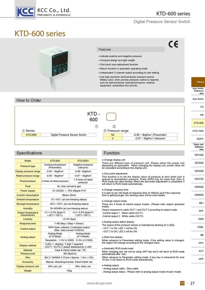 KCC KTD-600 Series manual