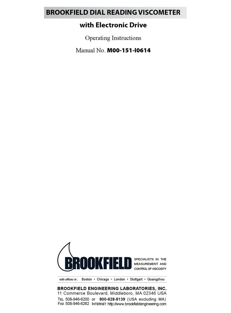 Brookfield RV1 User manual