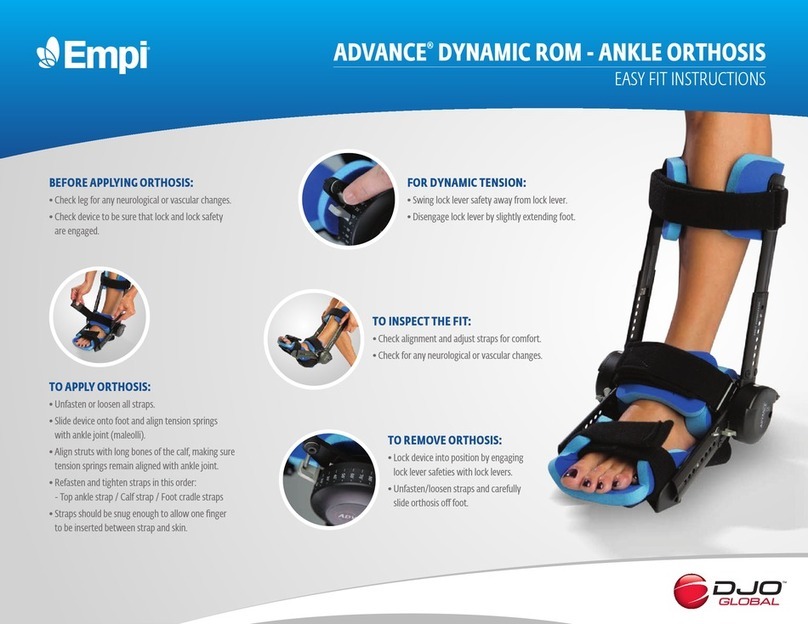 DJO Global Empi ADVANCE DYNAMIC ROM Easy to fit instructions