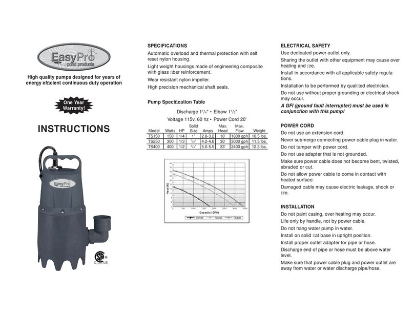 EasyPro TS150 instructions