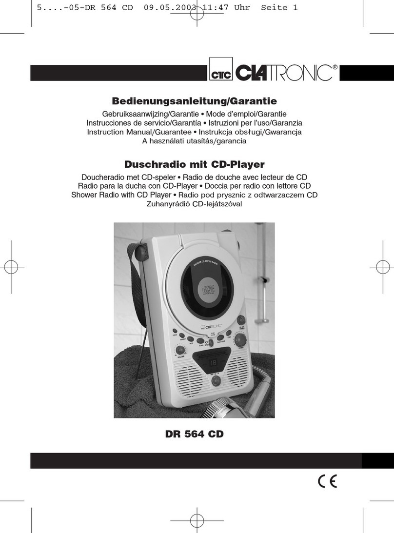 CTC Union Clatronic DR 564 CD Technical specifications