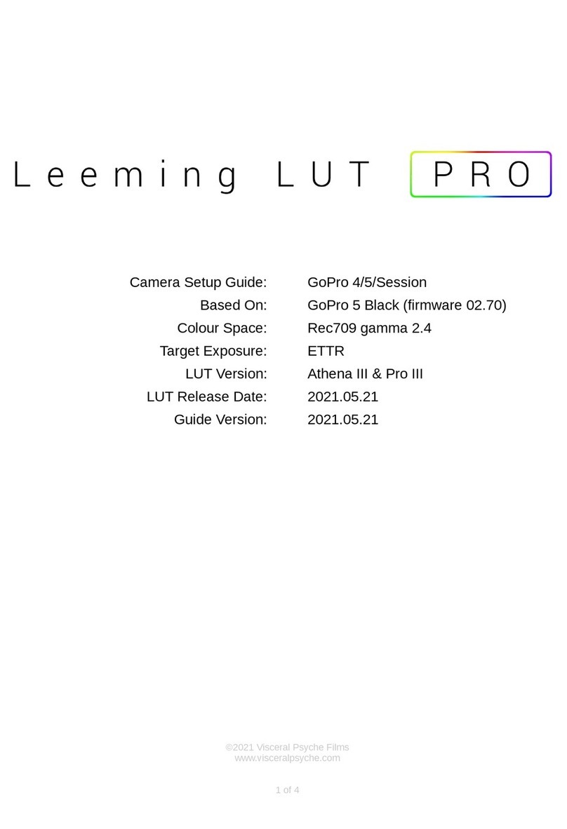 Visceral Psyche Films Leeming LUT Pro Setup guide