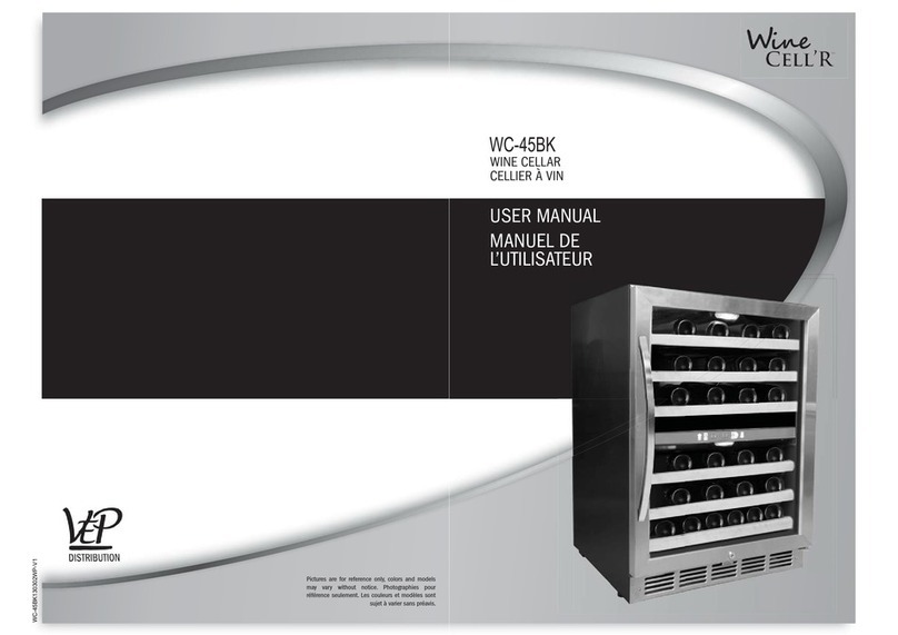 Wine cellr WC-45BK User manual