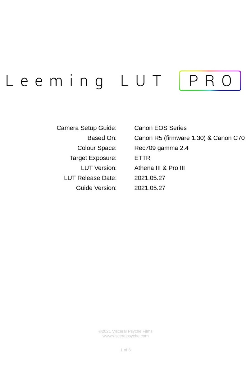 Visceral Psyche Films Leeming LUT Pro Setup guide
