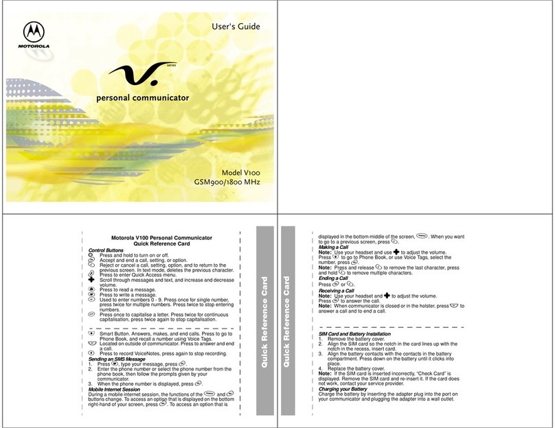 Motorola V Series User manual