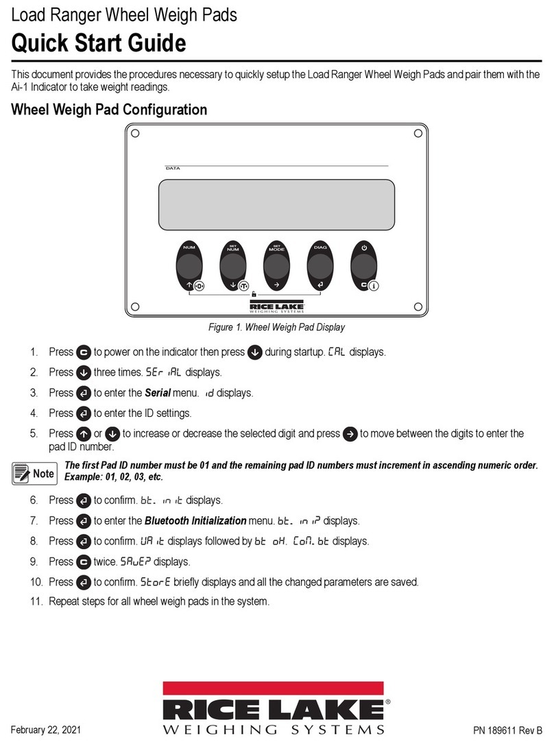 Rice Lake Load Ranger quick start guide