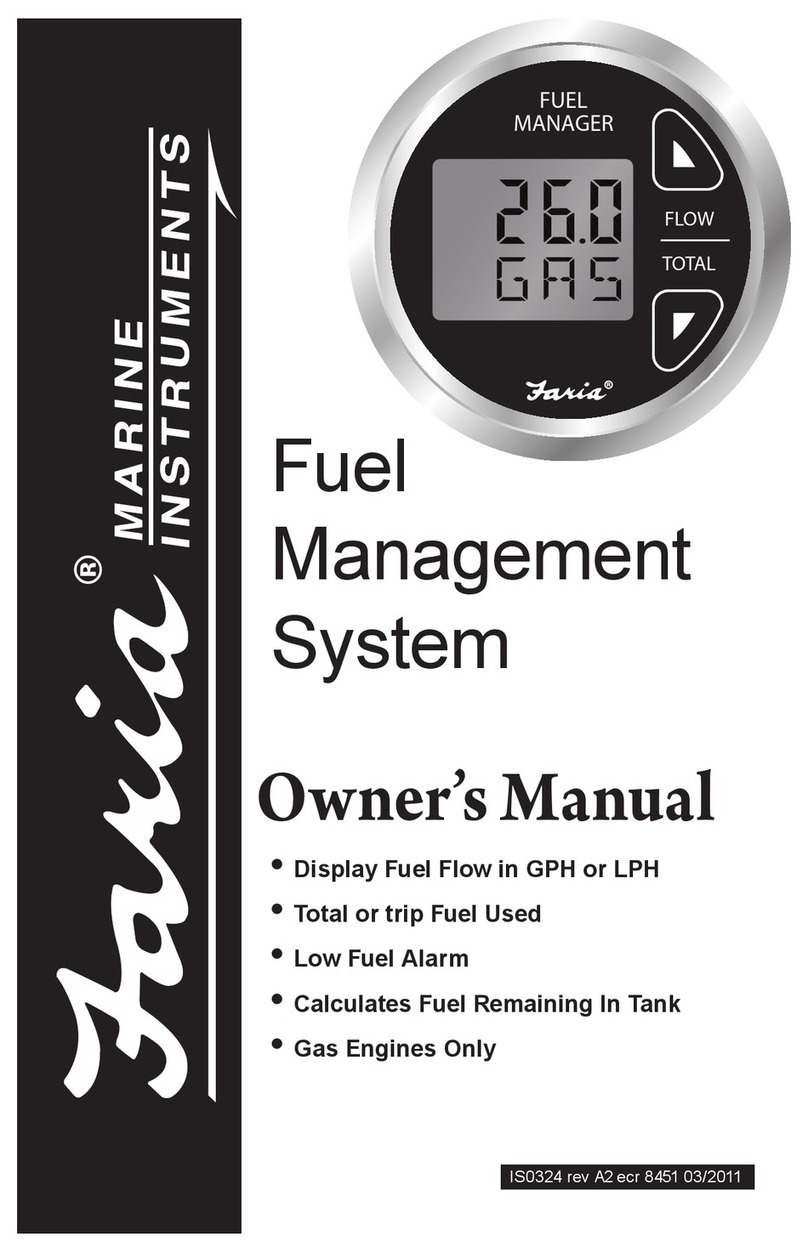 Faria Fuel Manager owner's manual