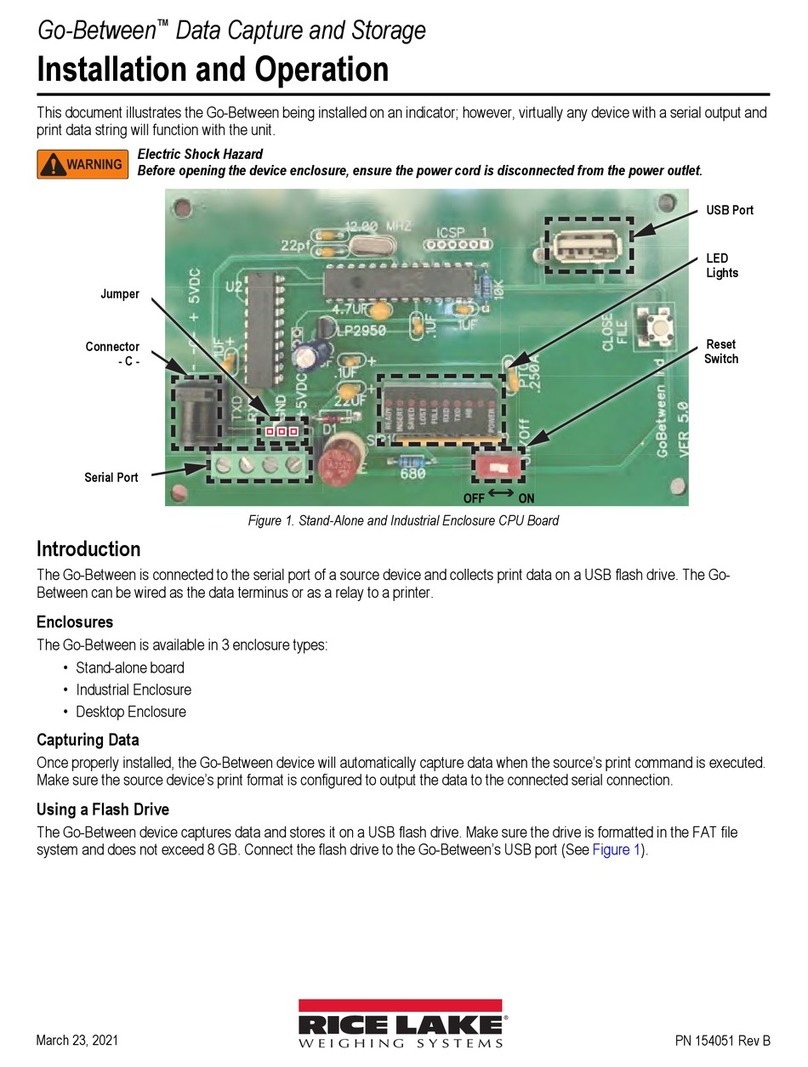 Rice Lake Go-Between Installation and operation