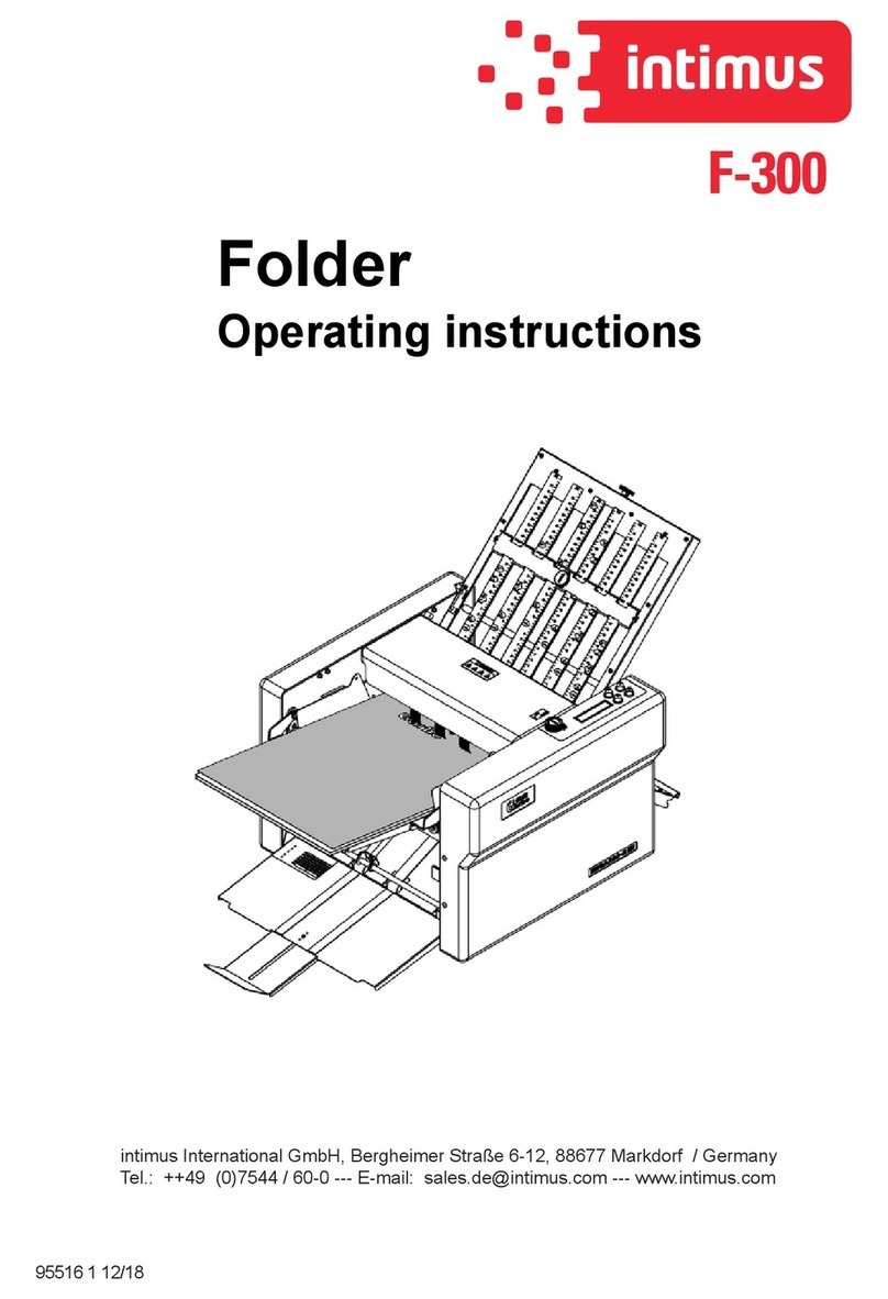 Intimus F-300 operating instructions